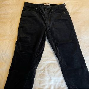 Black velvet vintage slim high rise jeans GAP size 32/14S
